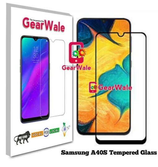 Samsung A40s Tempered Glass 9H Curved Full Screen