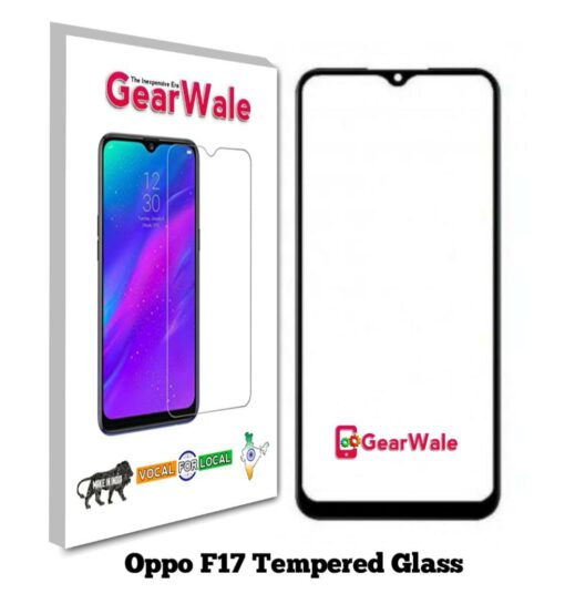 Oppo F17 Full Screen Tempered Glass 2.5D Curved 9H Hardness