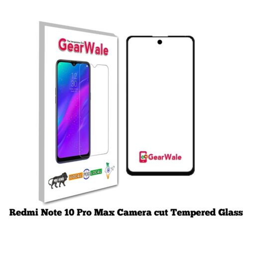 Redmi Note 10 Pro Max Full Screen Tempered Glass with camera Cut Out