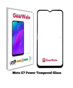 Moto E7 Power Full Screen Tempered Glass 2.5D Curved Glass