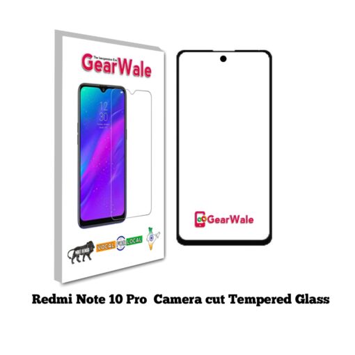 Redmi Note 10 Pro Full Screen Tempered Glass with camera Cut Out
