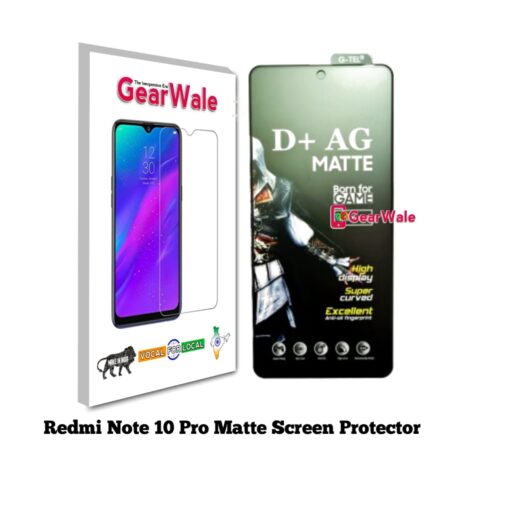 Redmi Note 10 Pro Matte Tempered Glass For Gamers