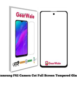 Samsung F62 Full Screen Tempered Glass with camera Cut Out