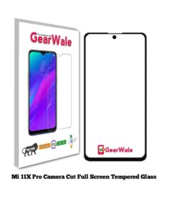 MI 11X Pro Full Screen Tempered Glass with camera Cut Out