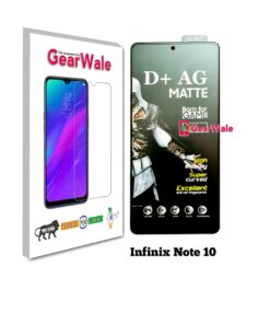 Infinix Note 10 Matte Tempered Glass For Gamers