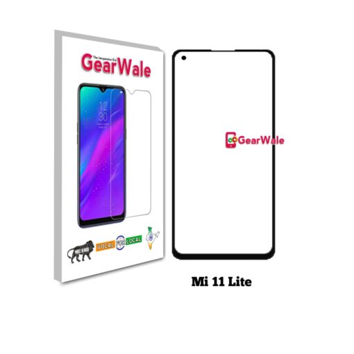 Mi 11 Lite Full Screen Tempered Glass with camera Cut Out
