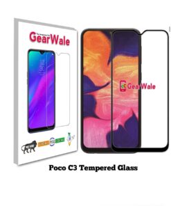 Poco C3 OG Tempered Glass 9H Curved Full Screen Edge to Edge protected