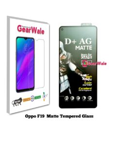 Oppo F19 Matte Tempered Glass For Gamers