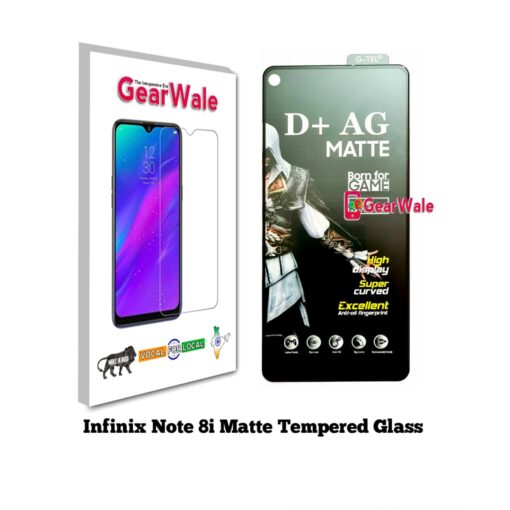 Infinix Note 8i Matte Tempered Glass For Gamers