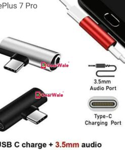 OnePlus 7 Pro 2in1 Adapter Charging And Headphone GearWale