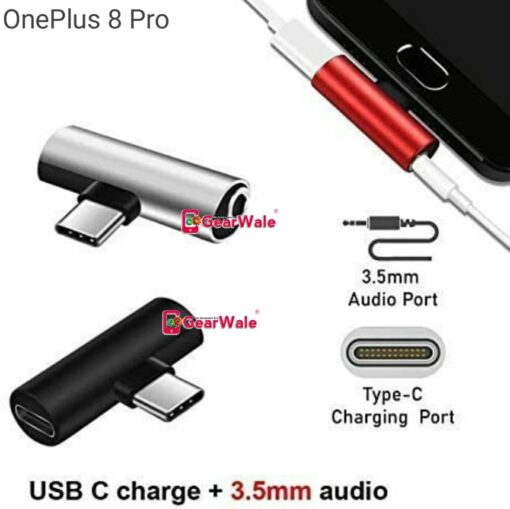OnePlus 8 Pro 2in1 Adapter Charging And Headphone GearWale