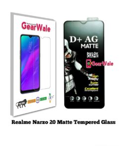 Realme Narzo 20 Matte Tempered Glass For Gamers