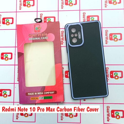 Redmi Note 10 Pro Max Carbon Fiber Cover