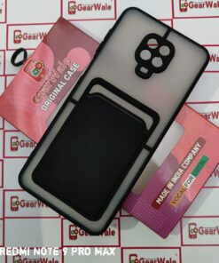 Redmi Note 9 Pro Max Smoke Cover With ATM Pocket