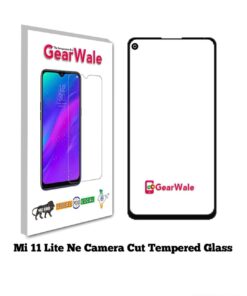 Mi 11 Lite NE Full Screen 2.5D Curved Tempered Glass With Camera Cut