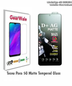 Techno Pova 5G Matte Tempered Glass For Gamers