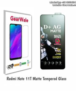 Redmi Note 11T Matte Tempered Glass For Gamers