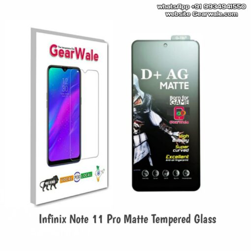 Infinix Note 11 Pro Matte Tempered Glass For Gamers