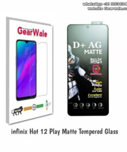 Infinix Hot 12 Play Matte Tempered Glass For Gamers