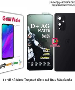 OnePlus 9R Matte Tempered Glass and skin Combo